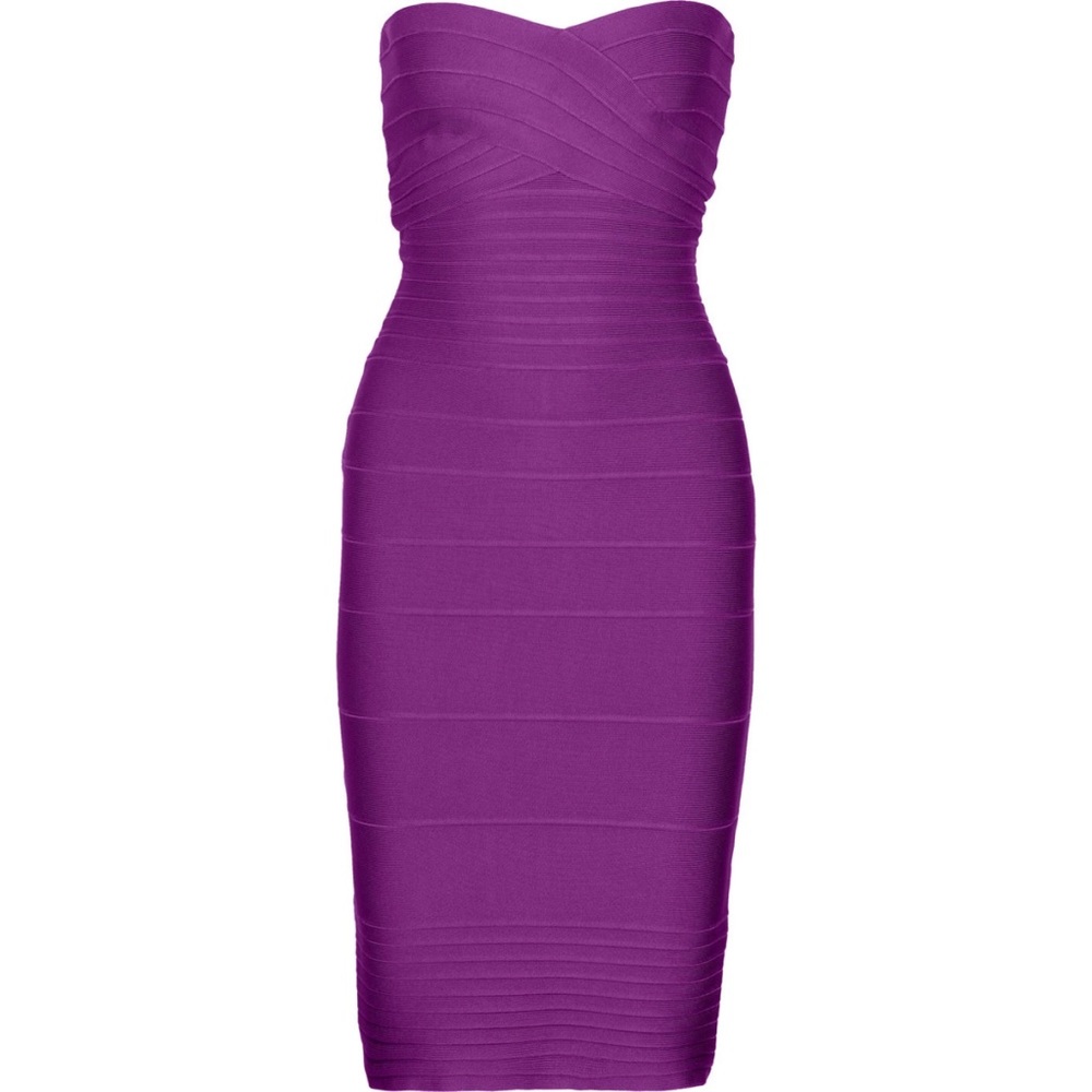 Herve Leger Strapless Bandage Dress